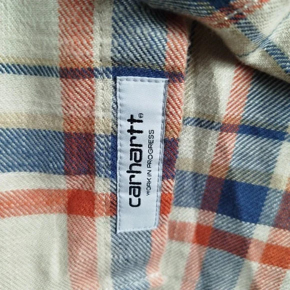 Carhartt WIP Work In Progress L/S Swenson Flannel Shirt Mens XL Multicolor